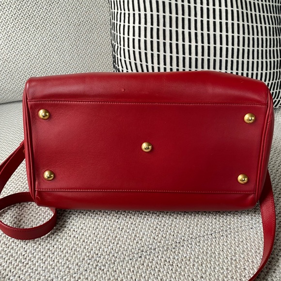 Saint Laurent Paris Baby Duffle Leather Red - Picture 12 of 15